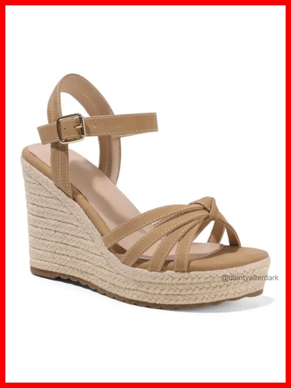 Women's Open Toe Espadrilles Wedge Sandals